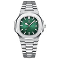 Men's Square Quartz Watch – Waterproof, Luminous, Date